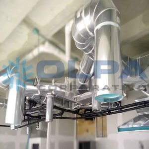 Ductería de sistemas de climatización y ventilación visibles realizadas por OLPA