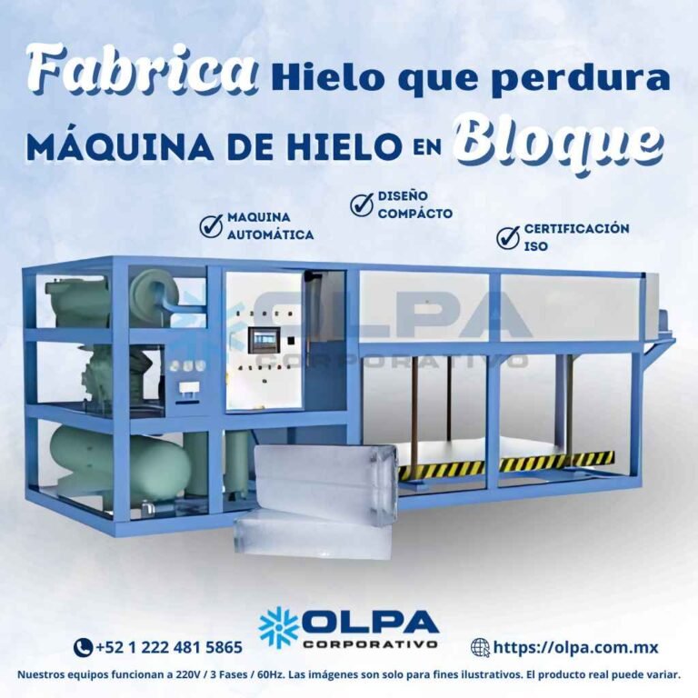 Maquina de Hielo en Bloque